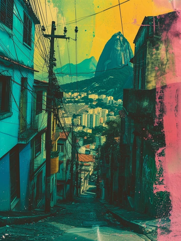Rio De Janeiro Retro Polaroid Inspired 1
