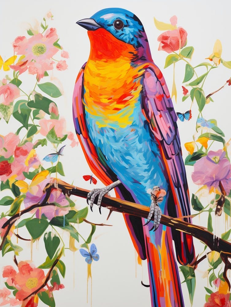 Colourful Bird Painting Swallow 2