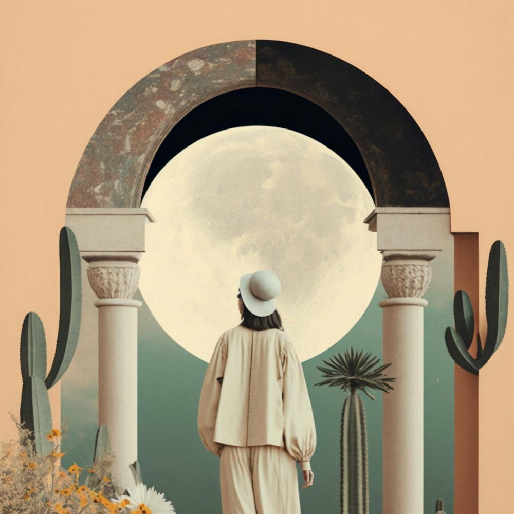 Full Moon In The Desert