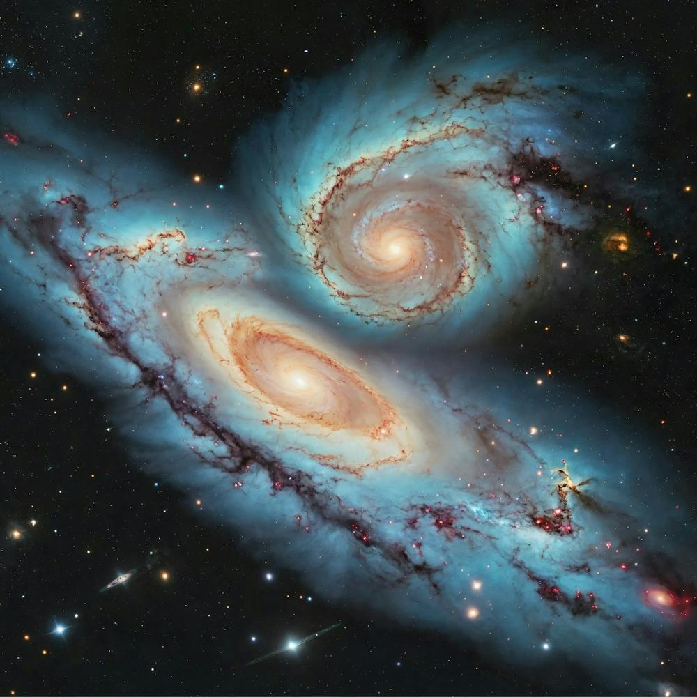 Two Spiral Galaxies