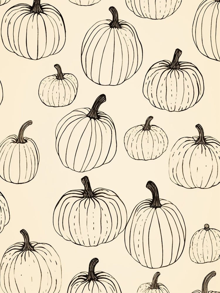 Minimal Pumpkin Pattern 2