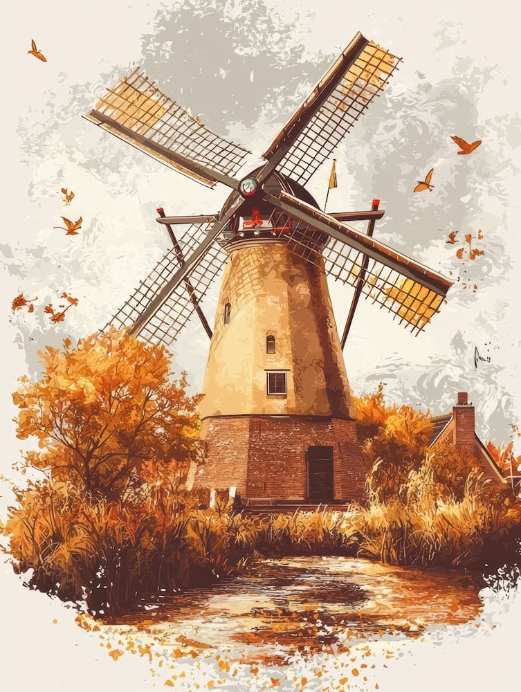 Autumn Windmill 1