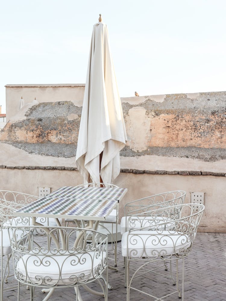 Terrasse Couleurs Pastel