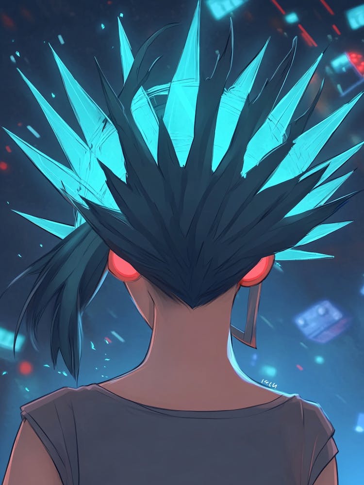 Anime Character With Spiked Hair