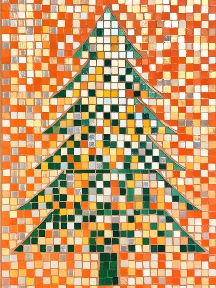 Christmas Tree Mosaic 1