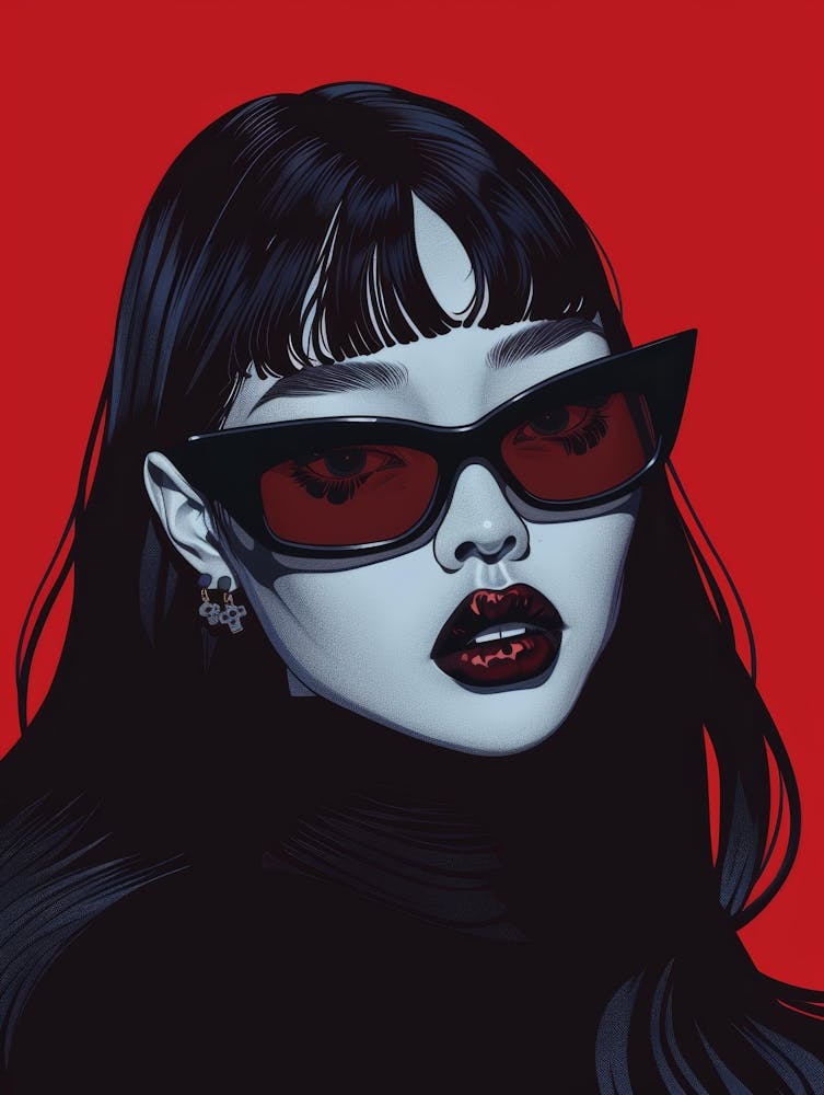 Asian Girl In Sunglasses 1
