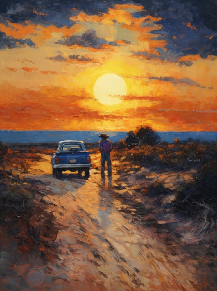 Sunset On The Road