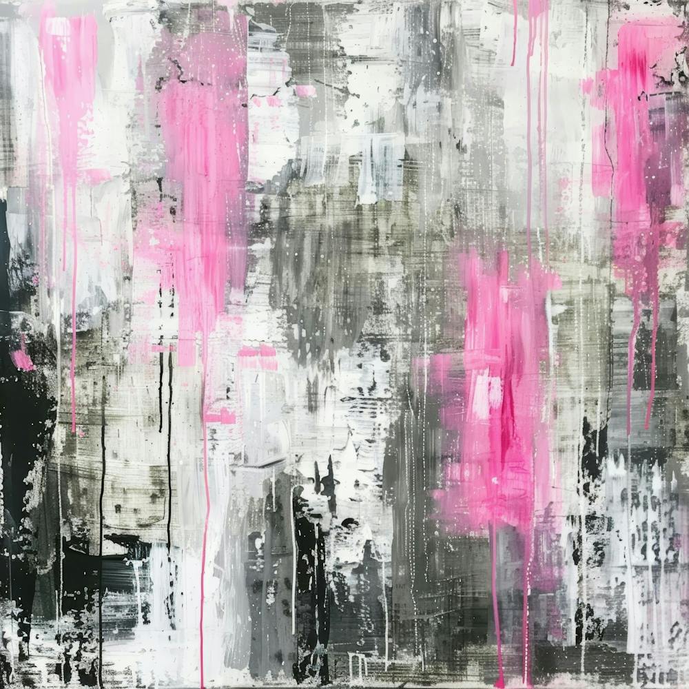 Pink Abstract Painting