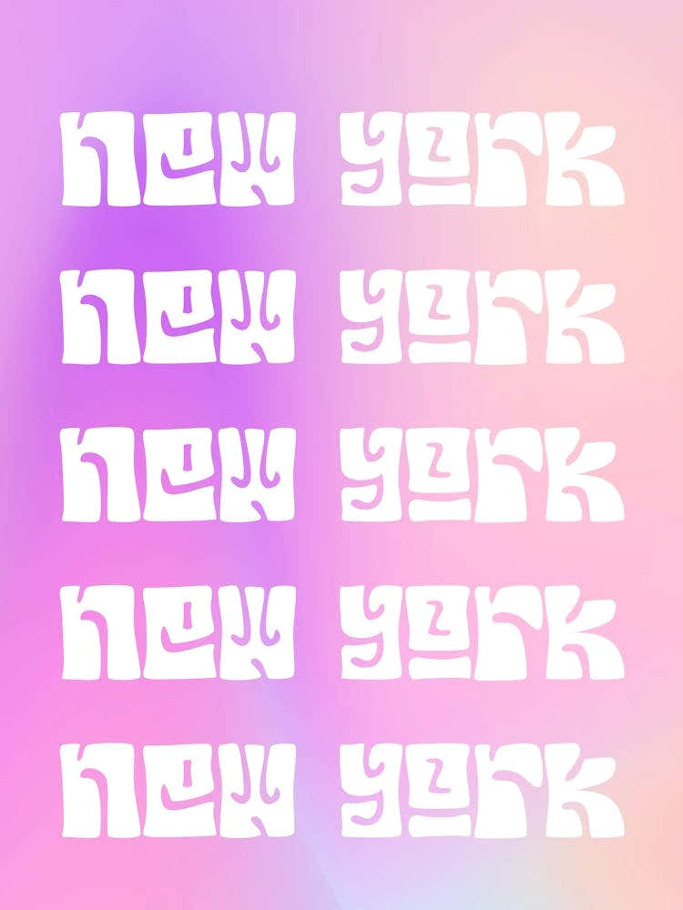 New York Poster Pastel