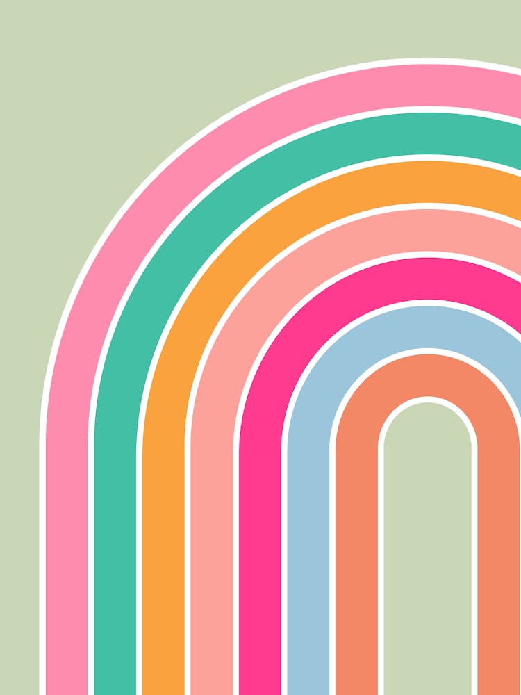 Rainbow Pastel Green