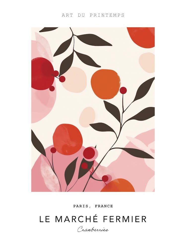 Cranberries Le Marche Fermier Poster 3