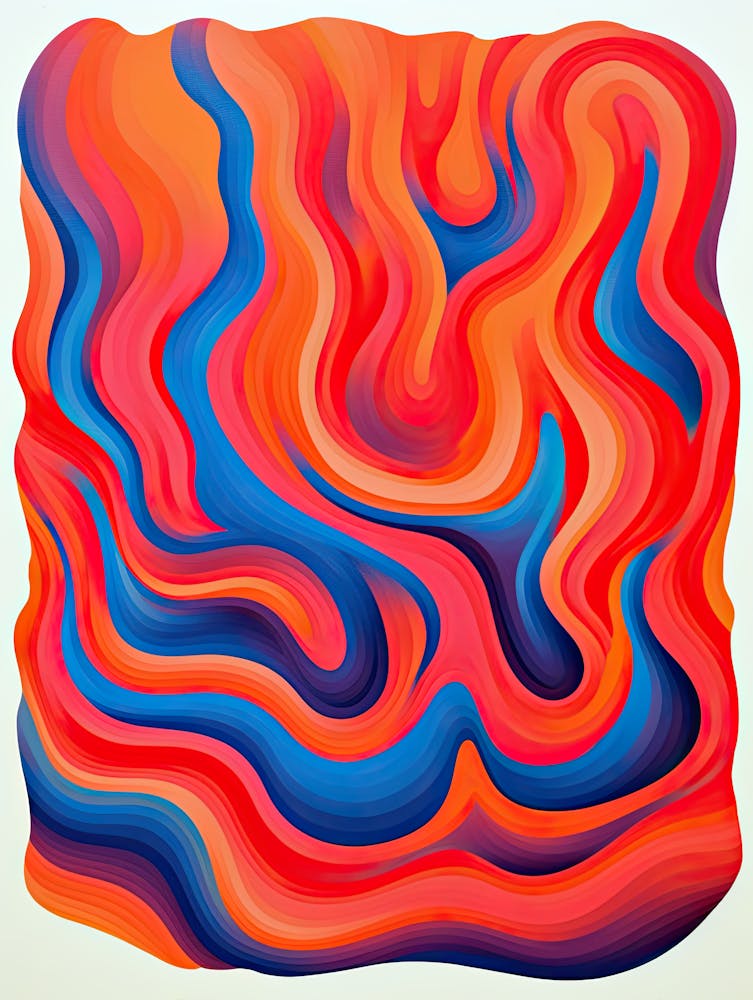 Pulsing Pathways Futuristic Biomorphic Style