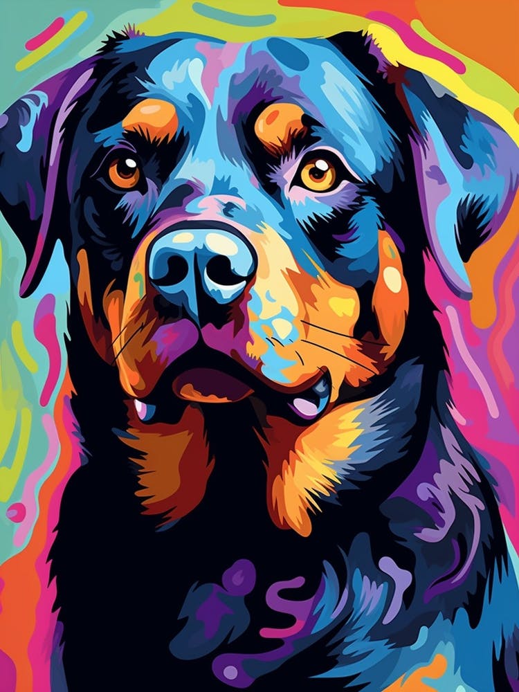 Colourful Rottweiler 2