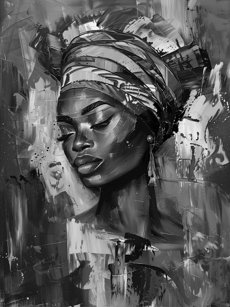 Black Woman In A Turban