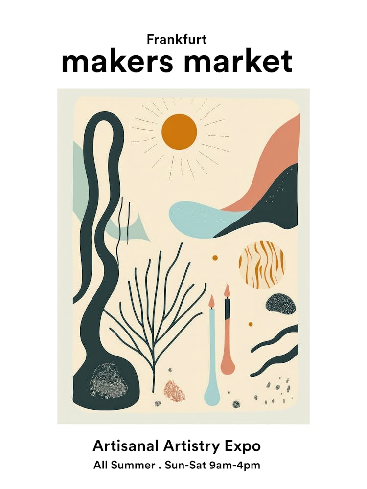 Frankfurt Artisanal Artistry Expo Poster