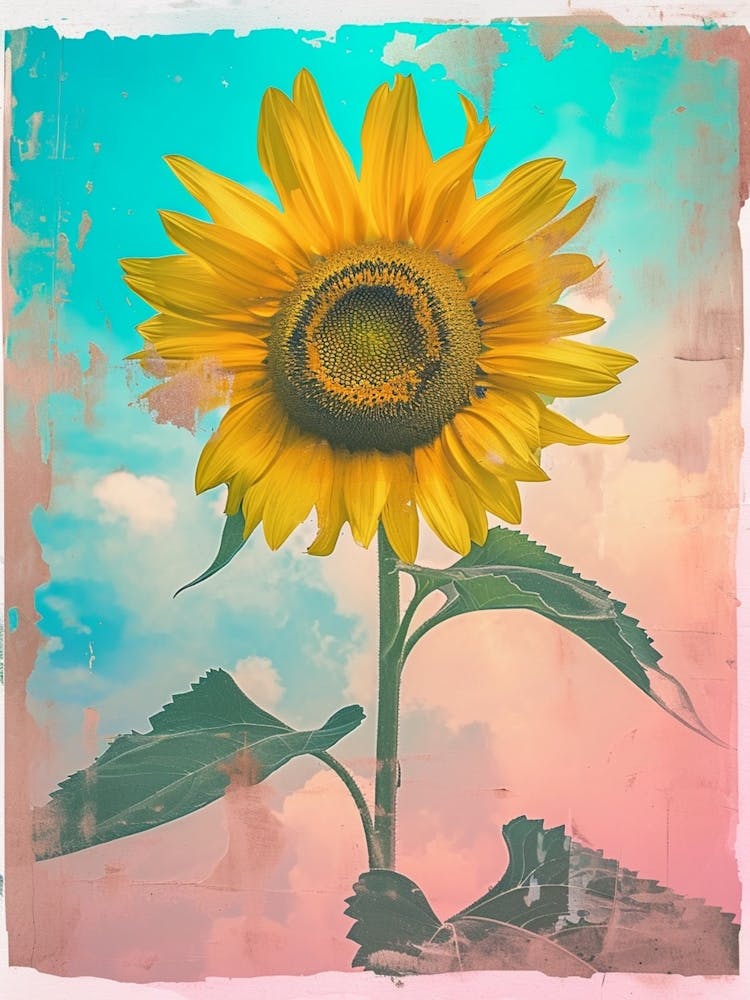 Retro Sunflower 3