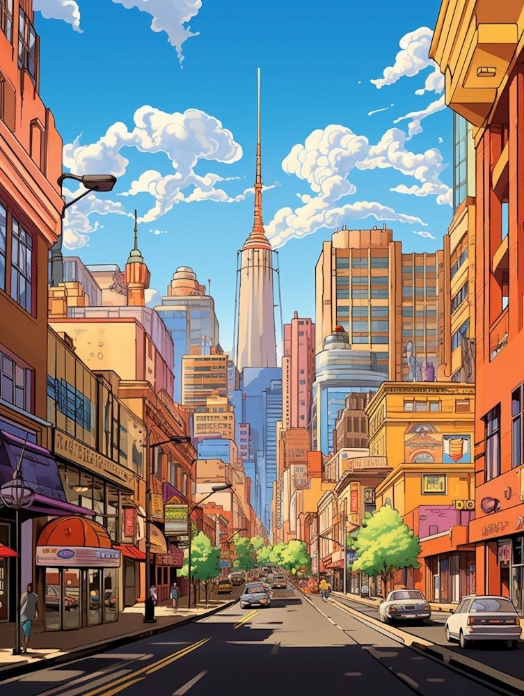 Johannesburg City Center Cartoon 4
