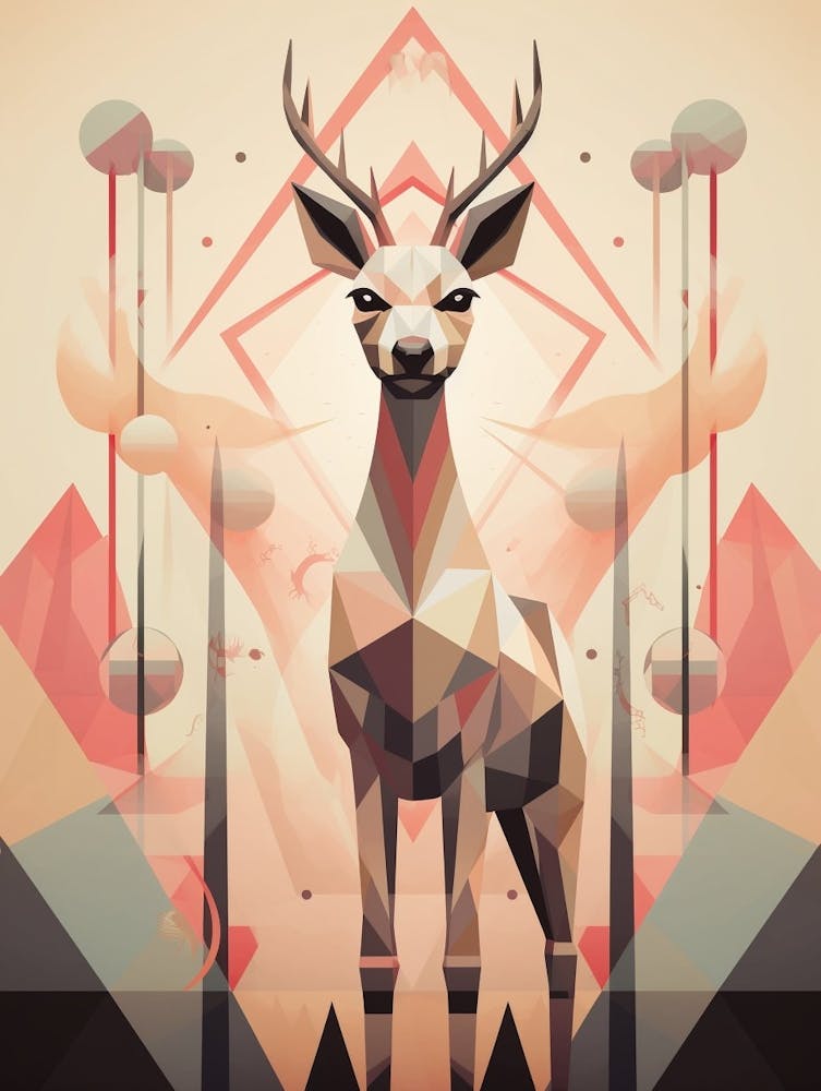 Abstrakte Geometrische Tiere 2