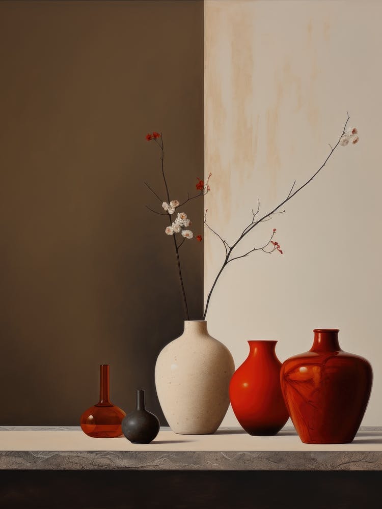 Red Vases