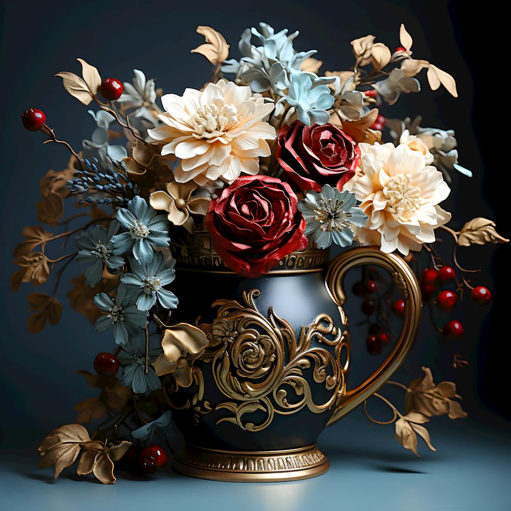 Floral Glow Captured Botanical Beauty