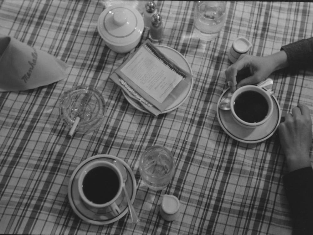 After Dinner Coffee, Restaurant, Lufkin, Texas By Russell Lee