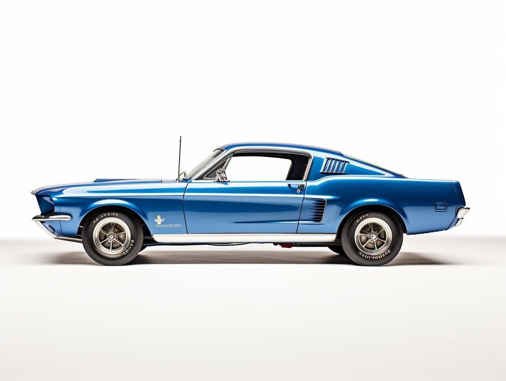 Toy Car 67 Ford Mustang Coupe Blue
