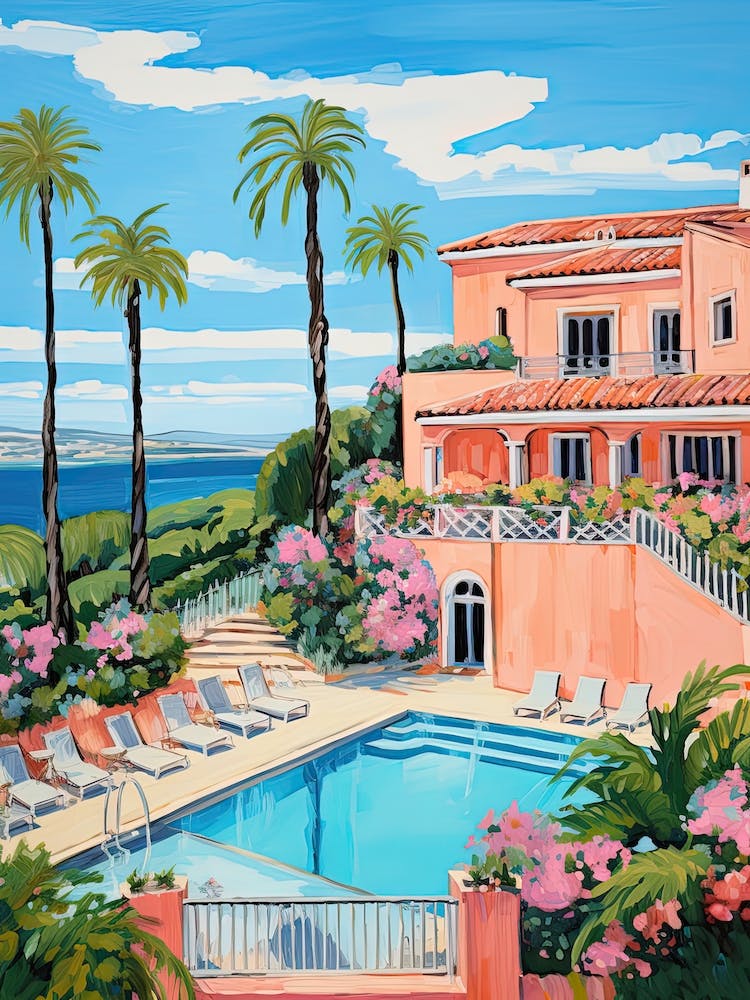 The Resort At Pelican Hill   Newport Beach, California   Resort Storybook Illustration 2