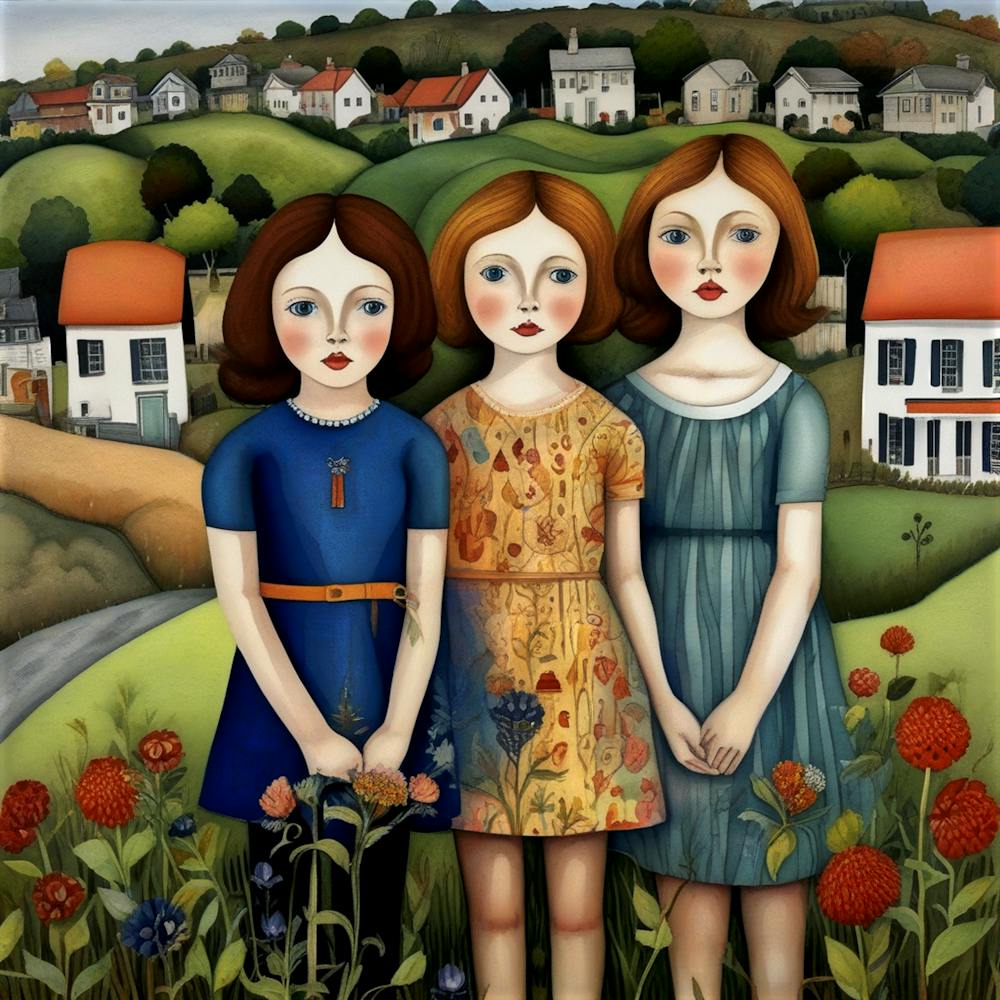 Folk Art Children 3