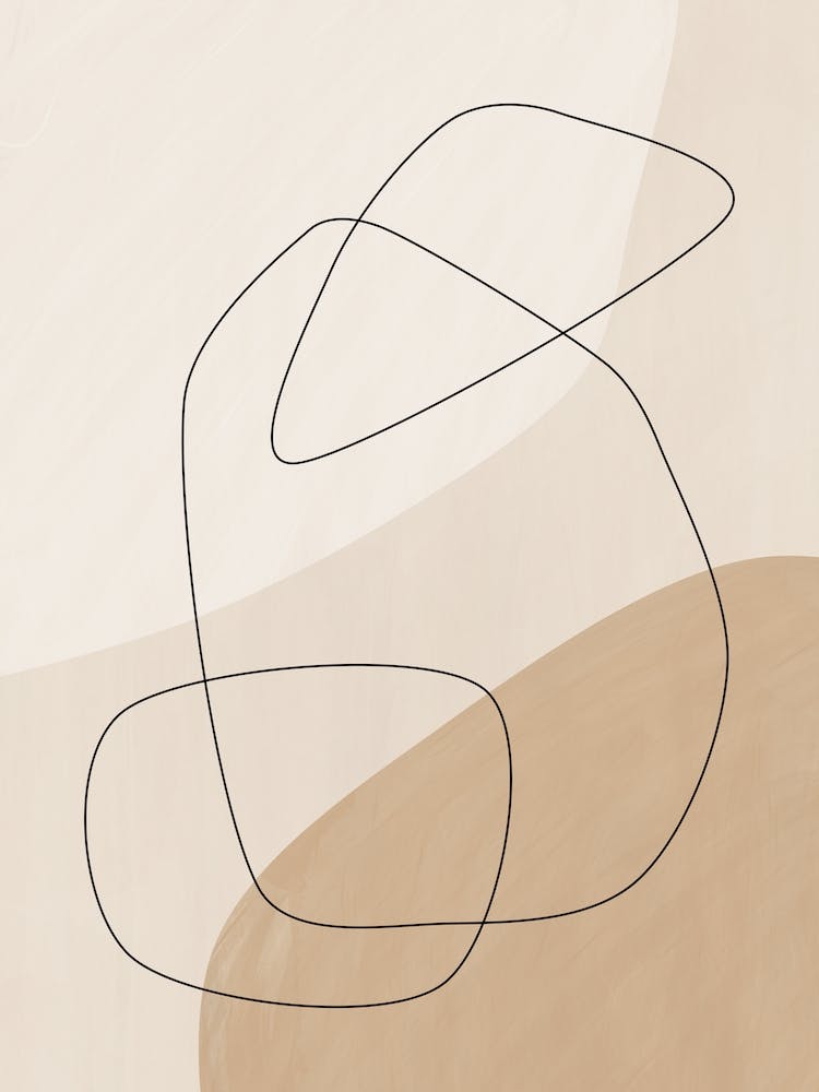 Graphic Shapes & Lines Poster