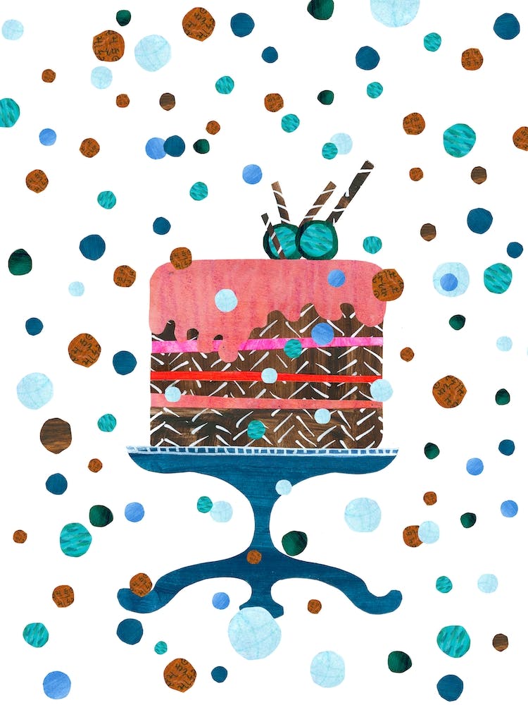 Blue Brown Cake