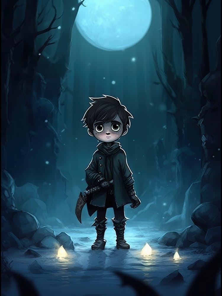 Boy In The Woods