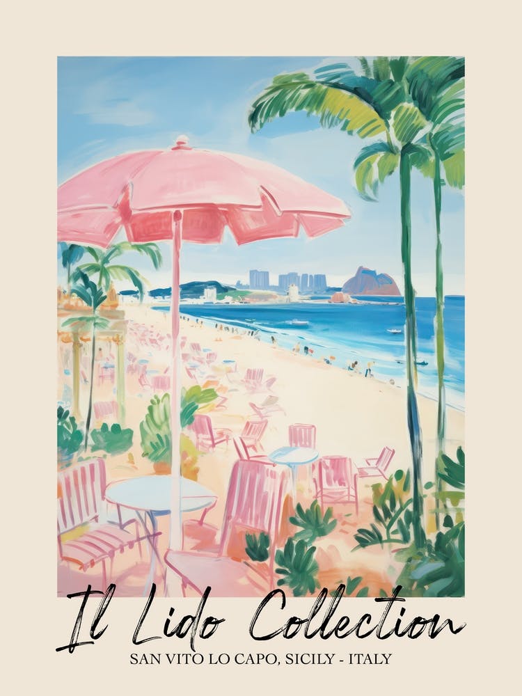 San Vito Lo Capo, Sicily   Italy Il Lido Collection Beach Club Poster 3