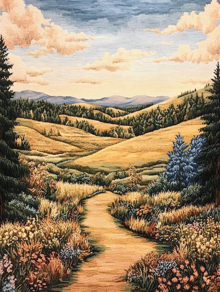 European Countryside Tapestry 9