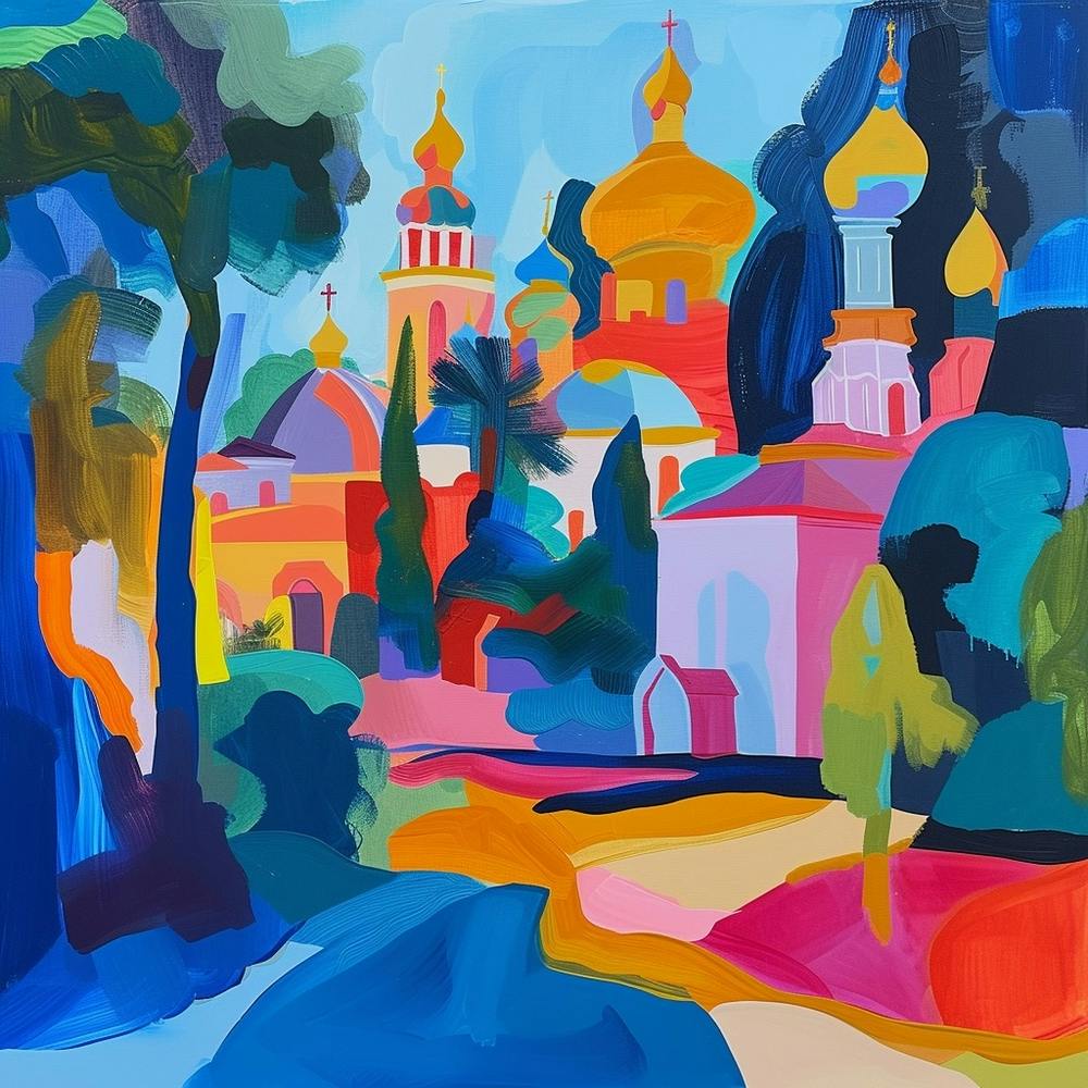 Abstract Travel Collection St Petersburg Russia 1