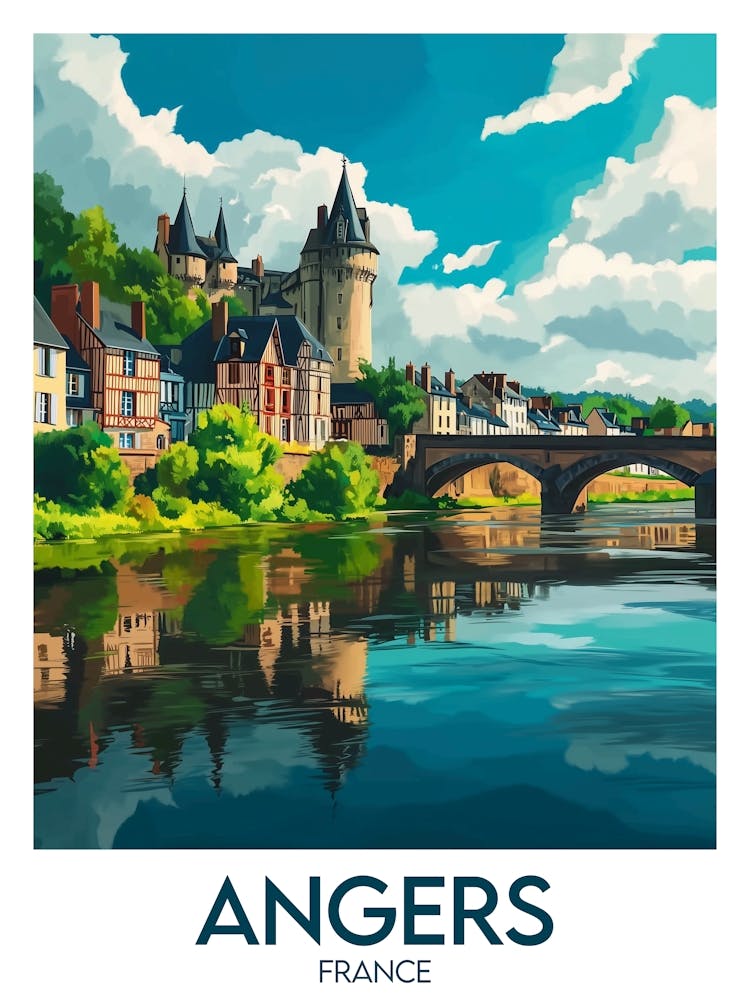 Affiche de voyage Angers