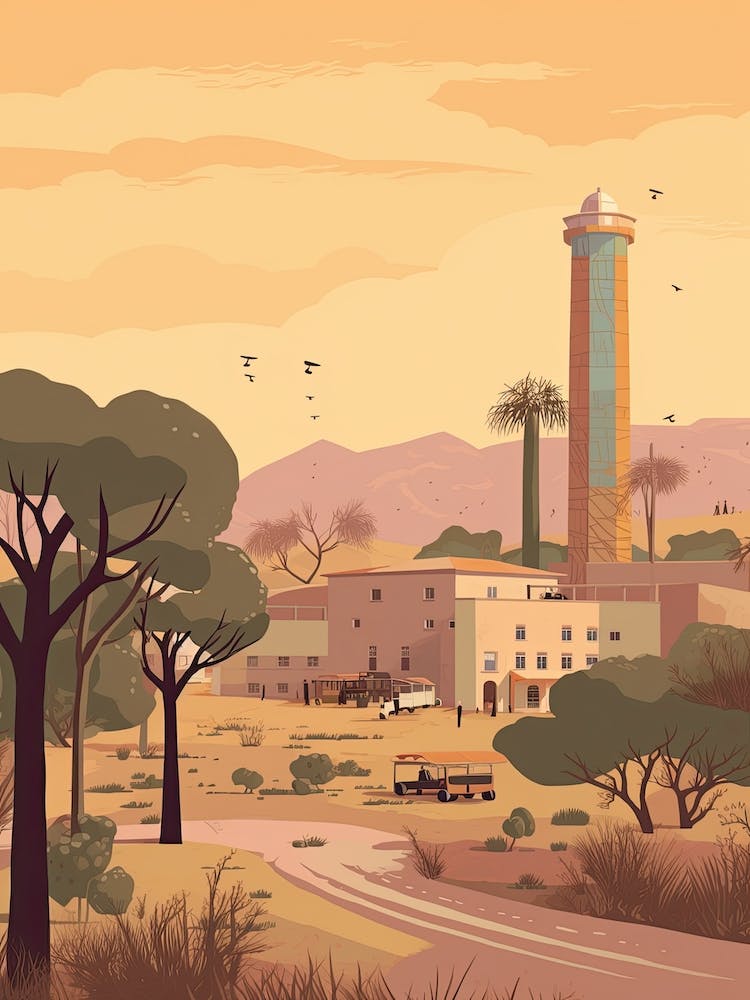 Khartum Sudan Reise-Illustration 2