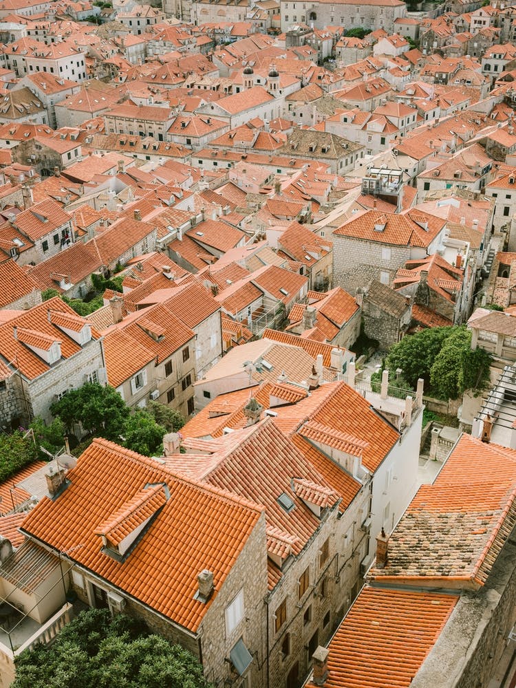Rooftops Of Dubrovnik Croatia
