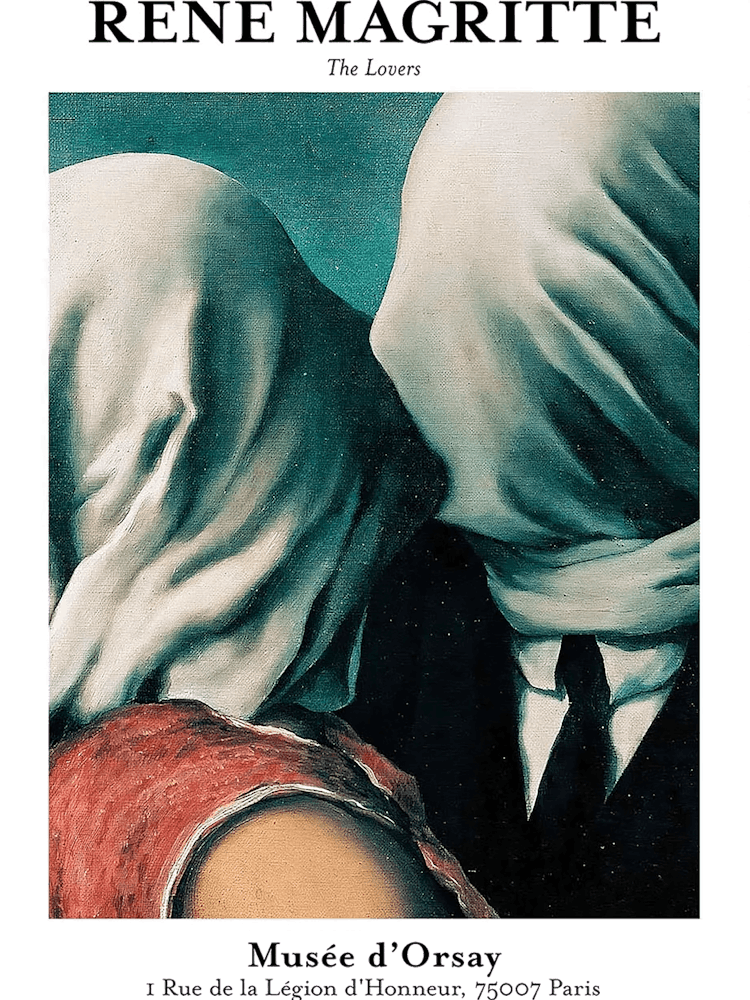 Die Liebenden René Magritte Gemälde