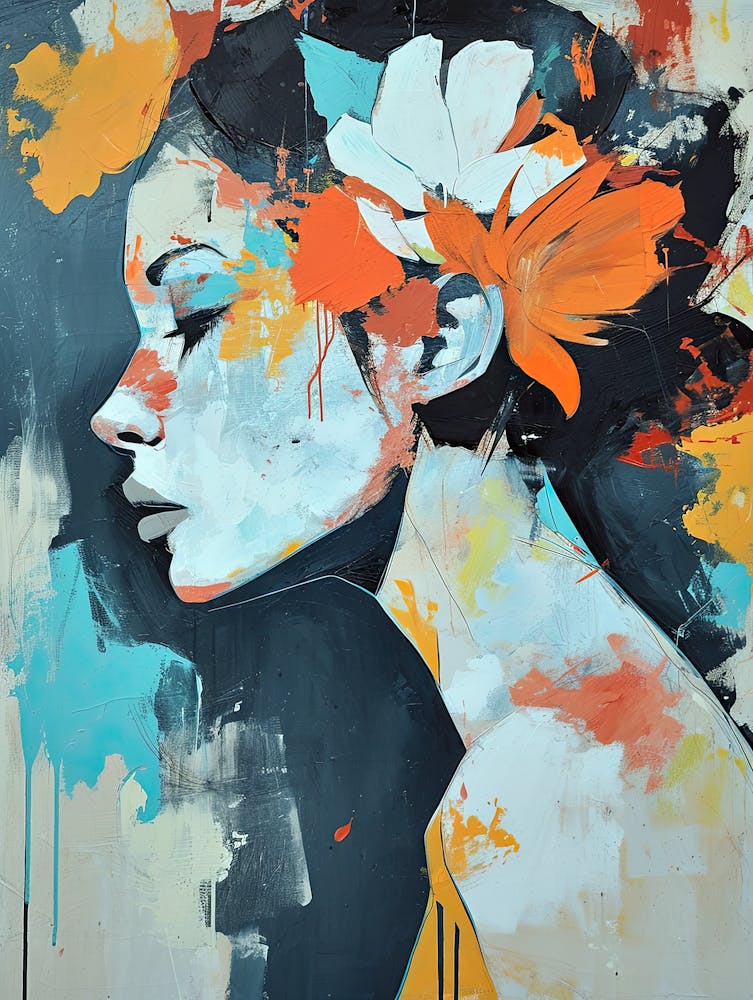 Bohemian Cloud Wanderer, Boho Art Style