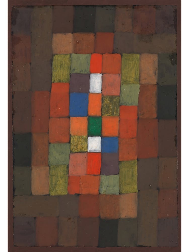Paul Klee Static Dynamic Gradation (1923), Minimalist Poster
