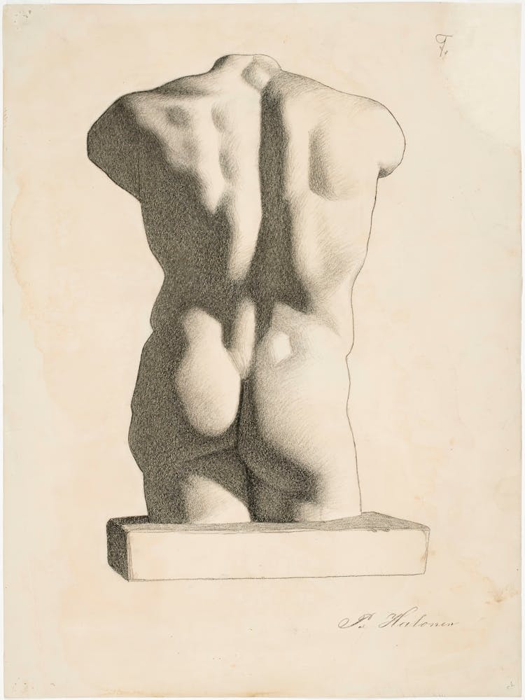 Back Of A Male Torso (1886), Pekka Halonen