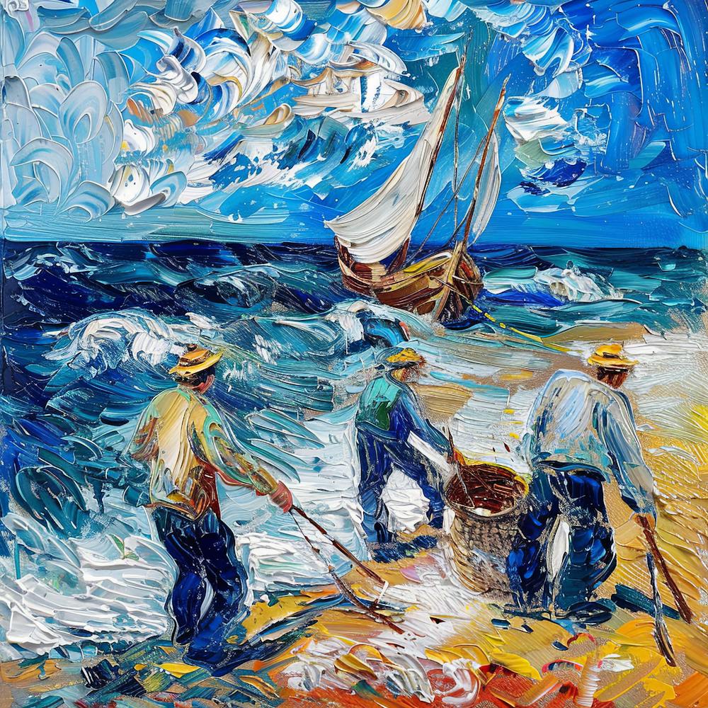 Van Gogh Style: The Mussel Fishers of Zeeland