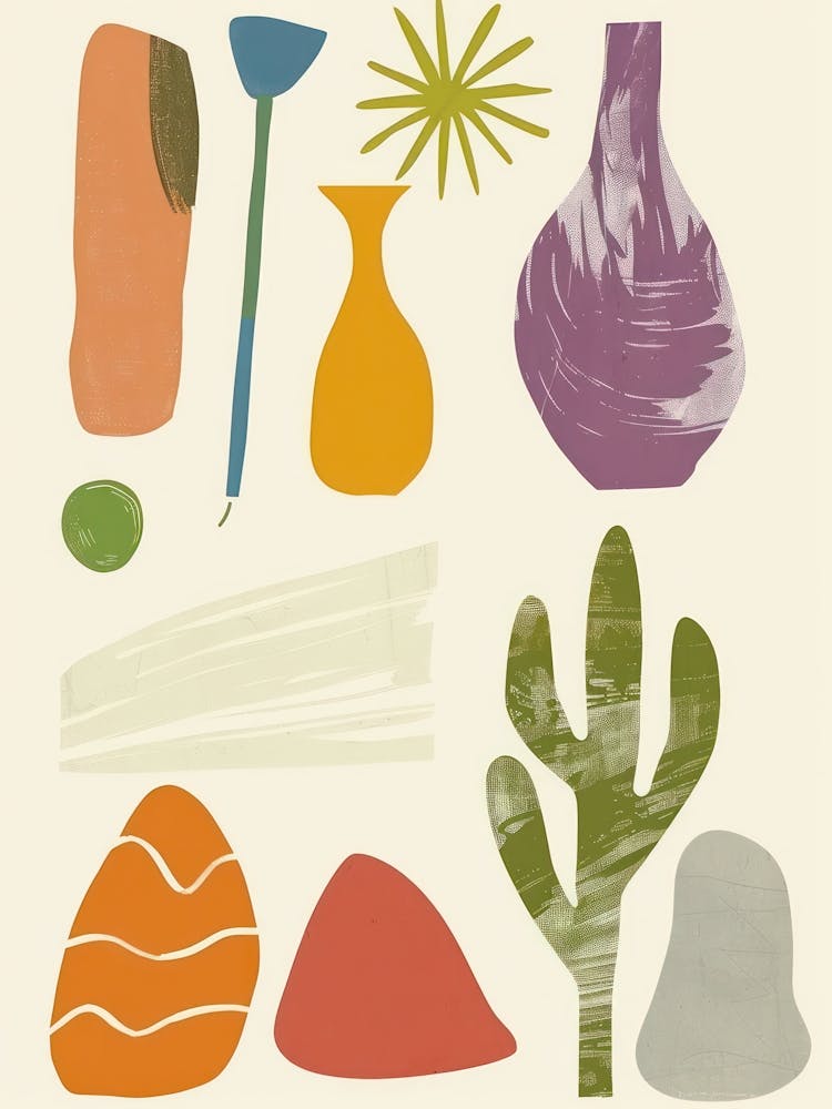 Abstract Objects Collection Flat Illustration 11