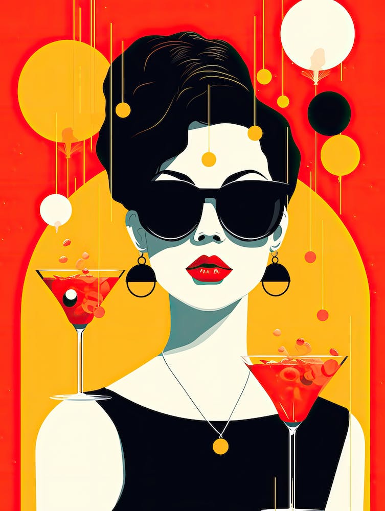 Red Martini Girl