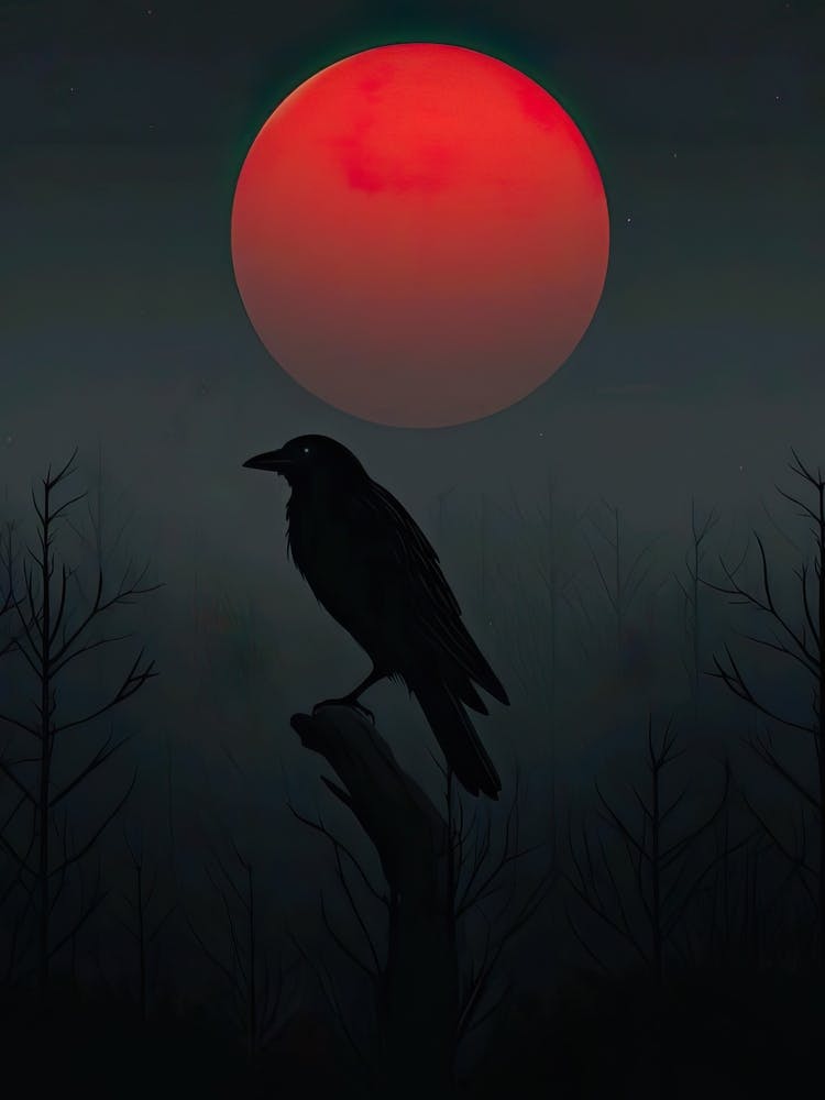 Crow In The Forest