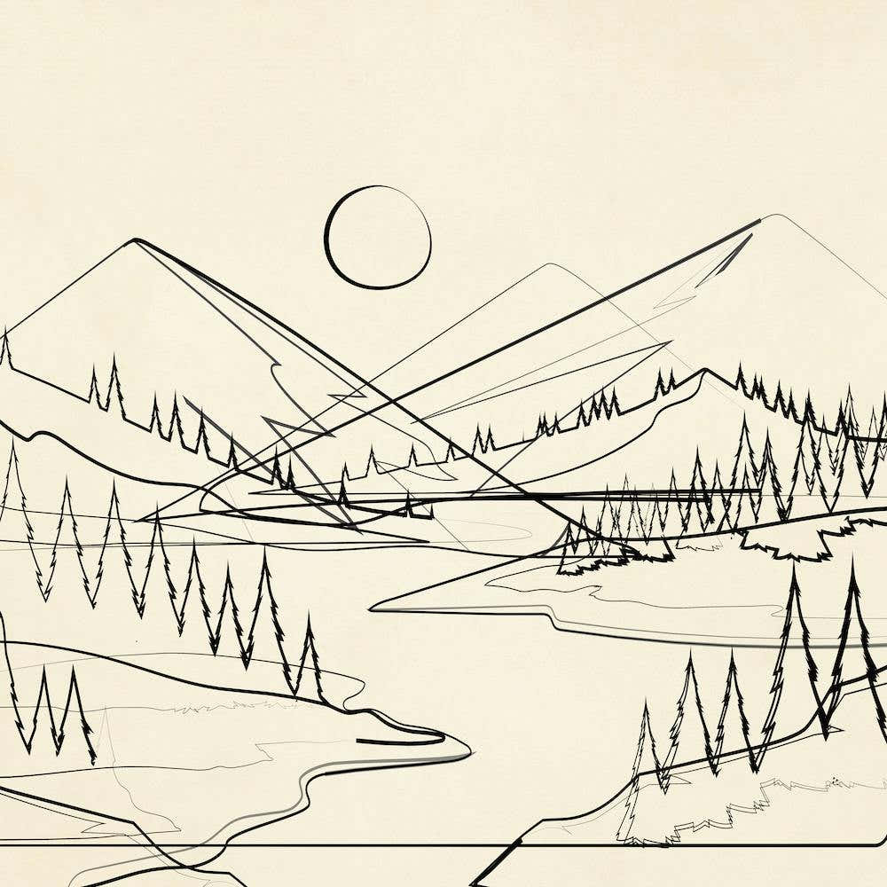 Line Wild Landscape 2