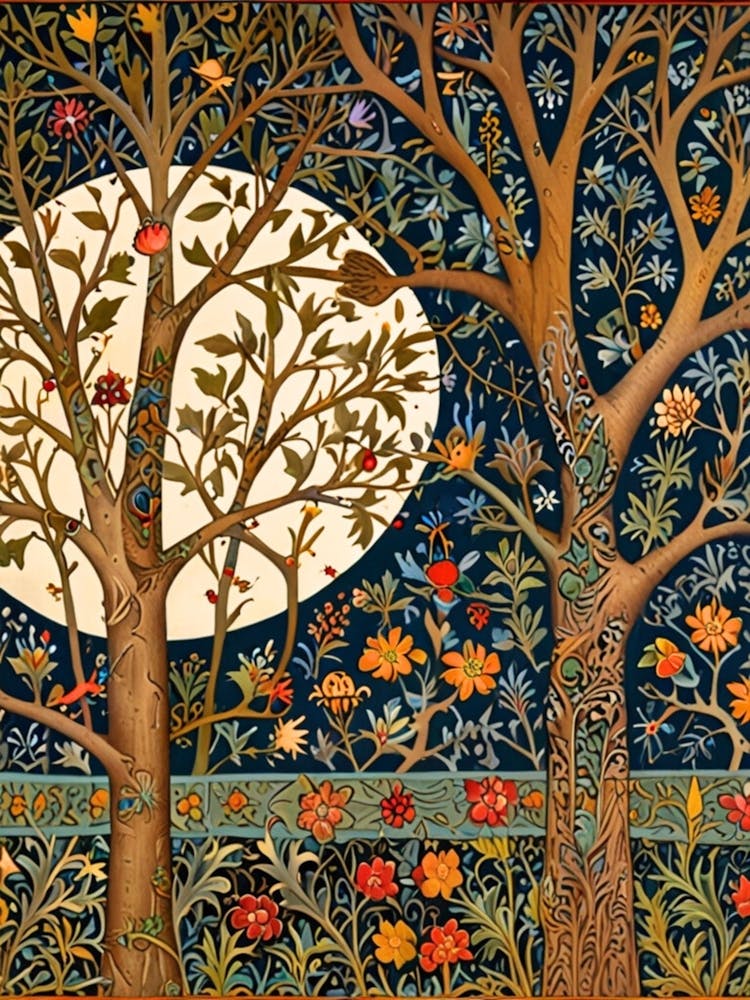 William Morris Moonlight In The Trees 25
