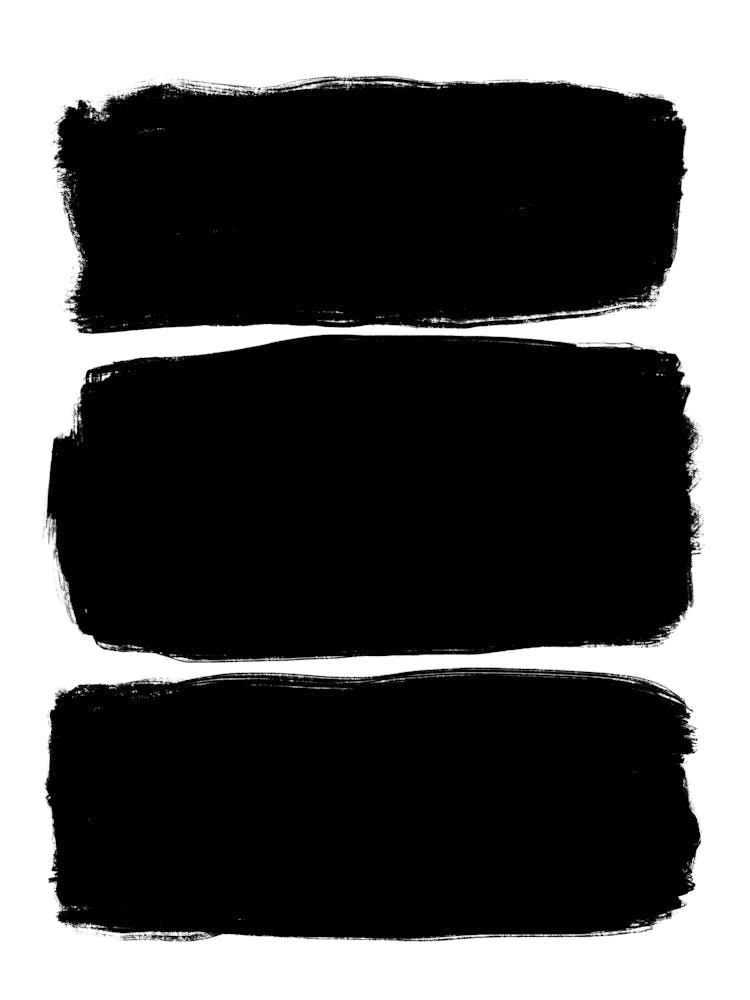 Black Brush Strokes Abstract Contemporary