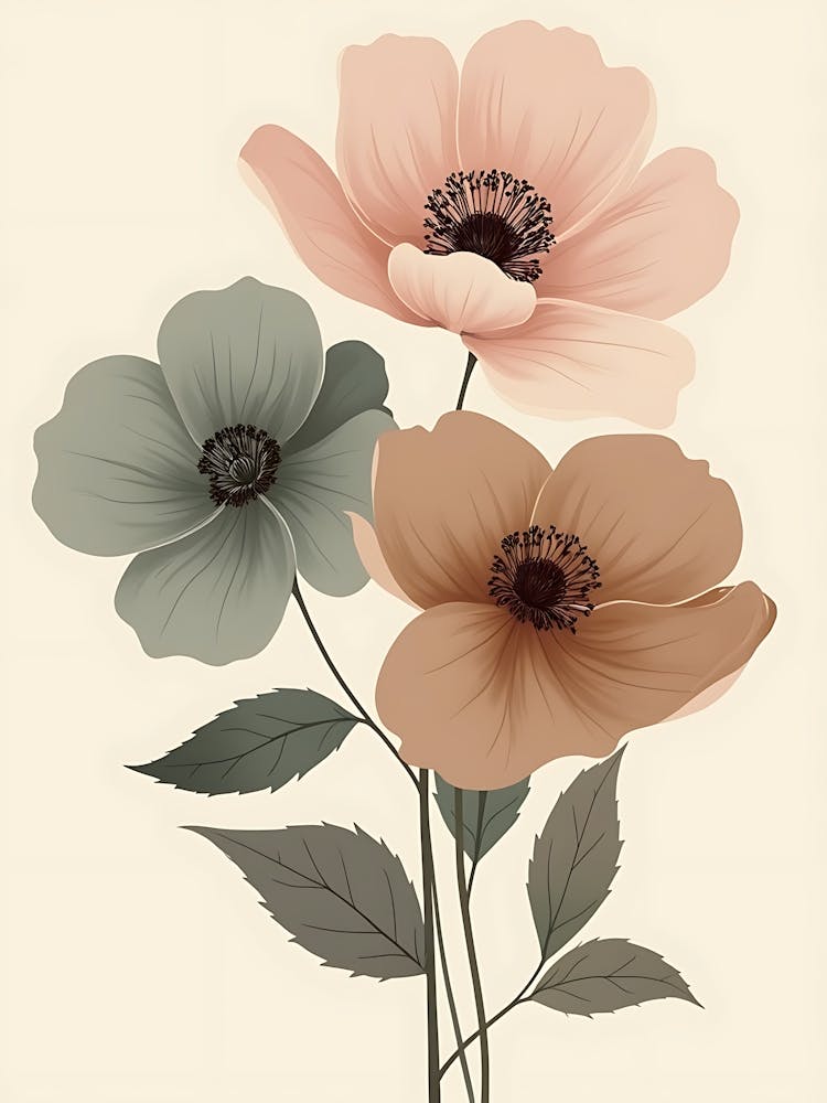 Bohemian Botanical Aesthetic | Dreamy Floral Art for Home & Office