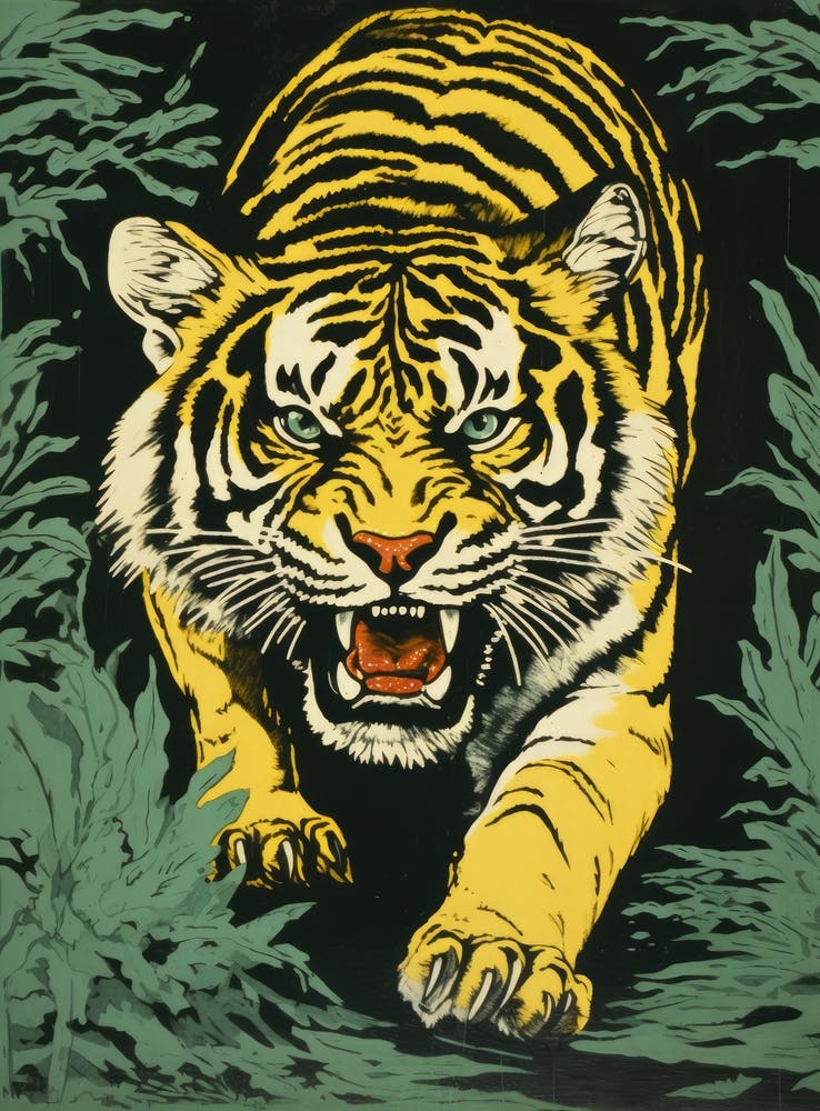 Tiger In The Jungle 34